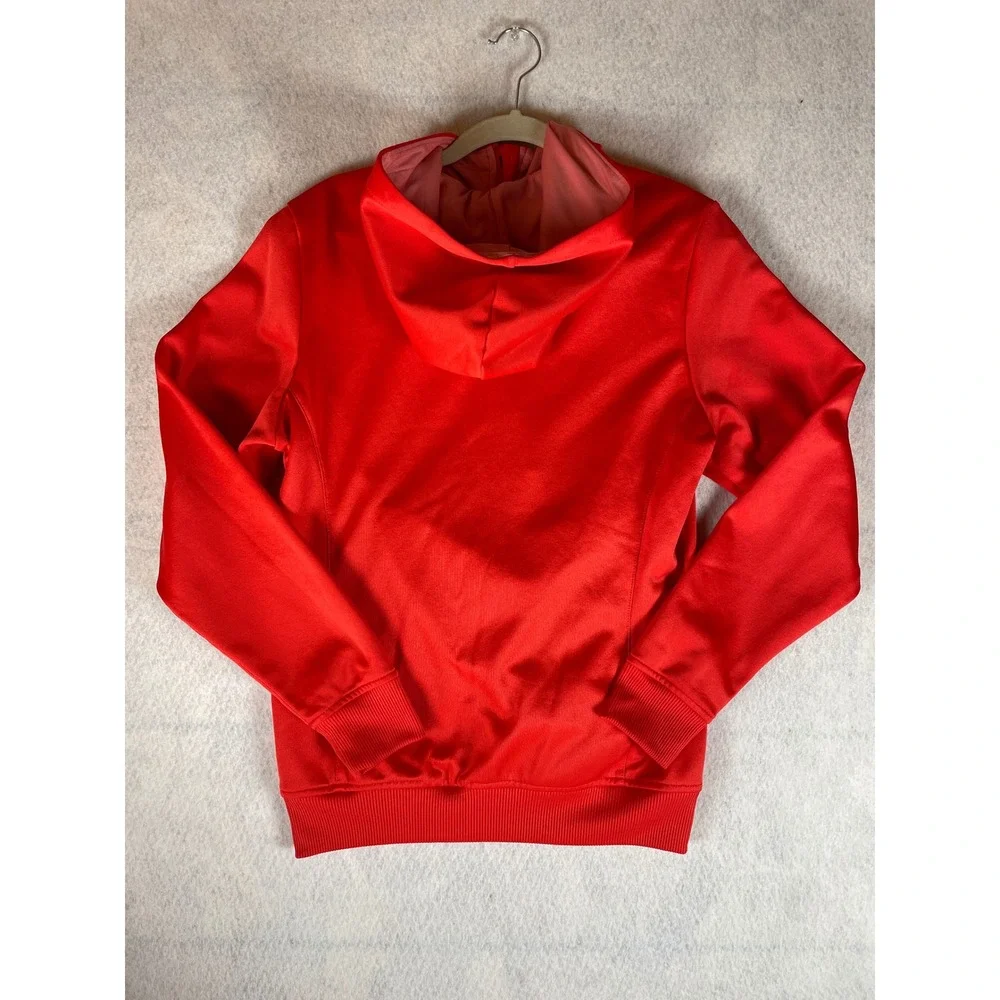 Nike Dri-FIT Orange Quarter Zip Hoodie Fleece Lined 487416-630 Size‎ M